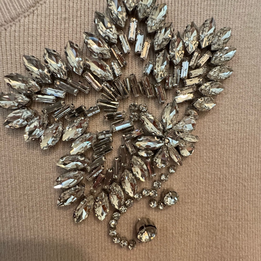 Sachin + Babi Tan Embellished sleeveless turtleneck sweater size S - Picture 5 of 7